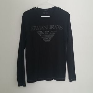 ARMANI JEANS Trademark Logo Long Sleeve Mens